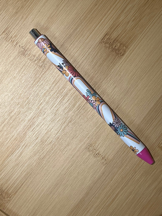 VINYL PEN:  Boho on Pink Base