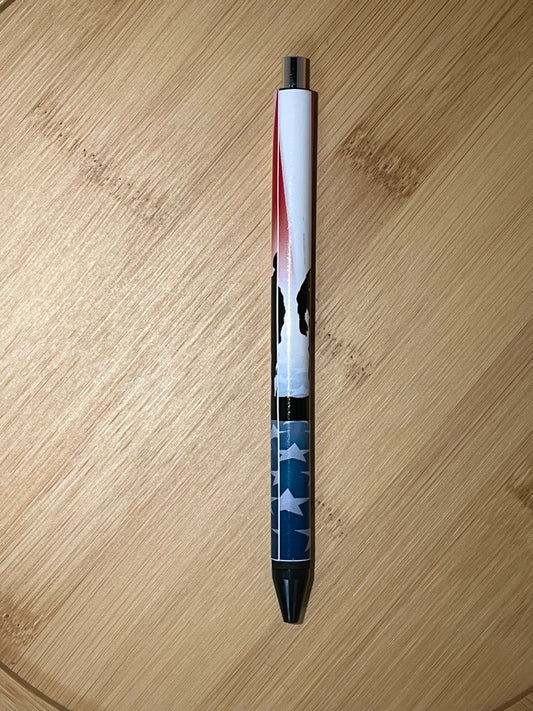 VINYL PEN: Patriotic Pen on Black Base