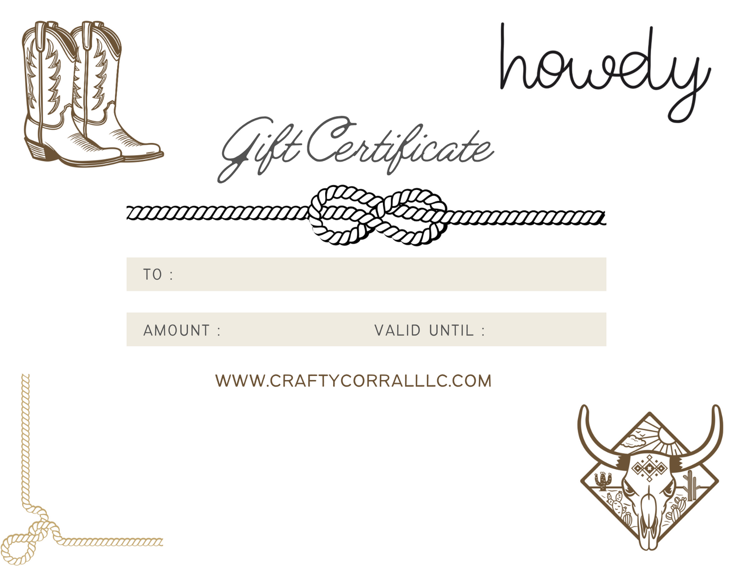 Gift certificate for that special someone