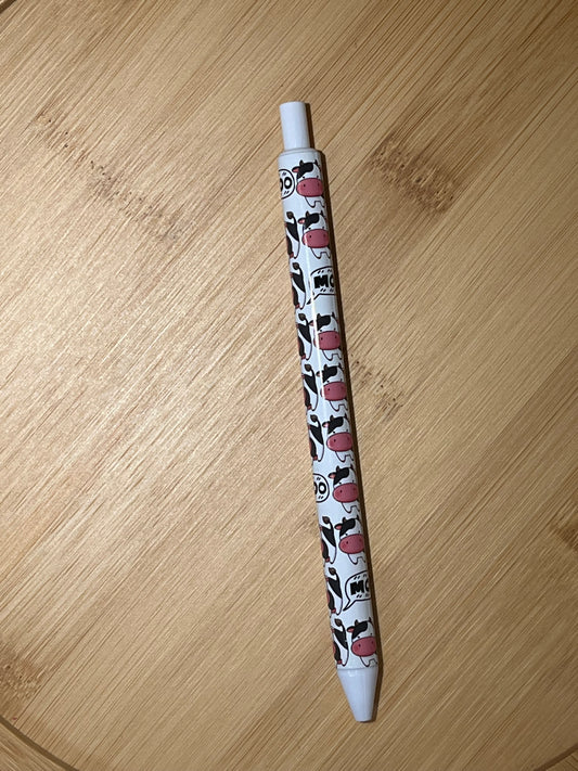 VINYL PEN: Moo on White Base