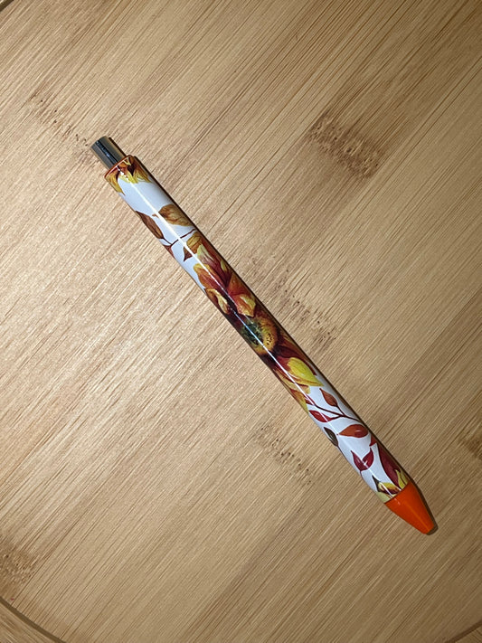 VINYL PEN: Fall on Orange Base