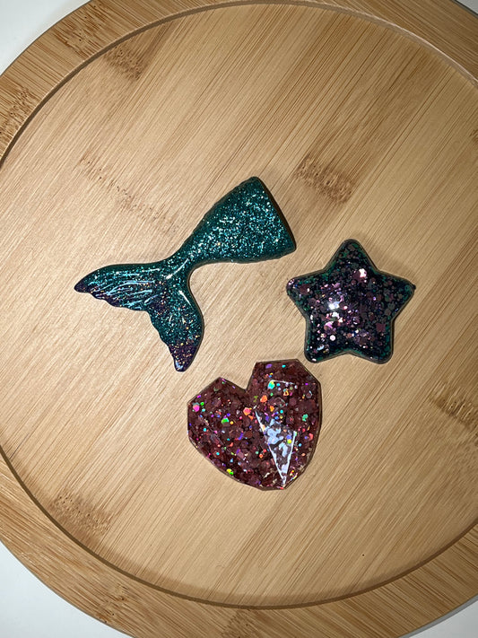 UV RESIN: Mermaid Tail, Heart, Star