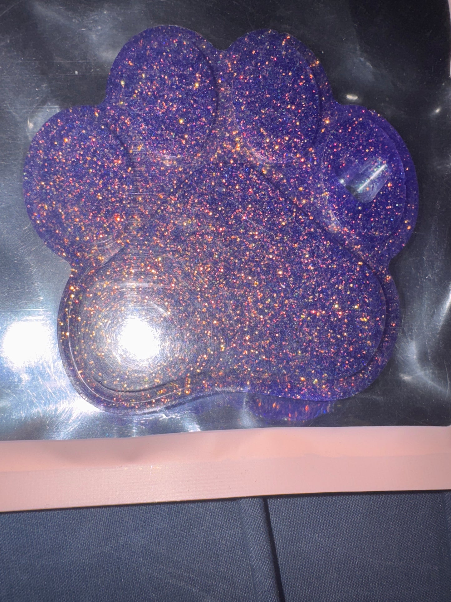 RESIN: Purple Paw Print