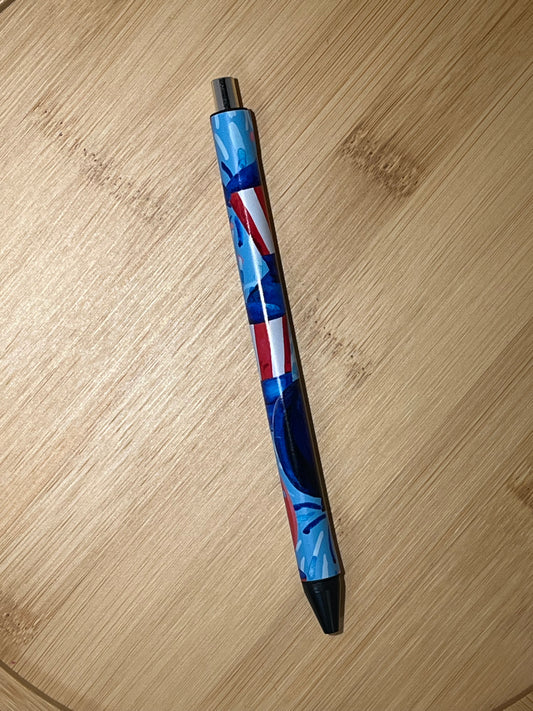 VINYL PEN: USA Balloon on Black Base