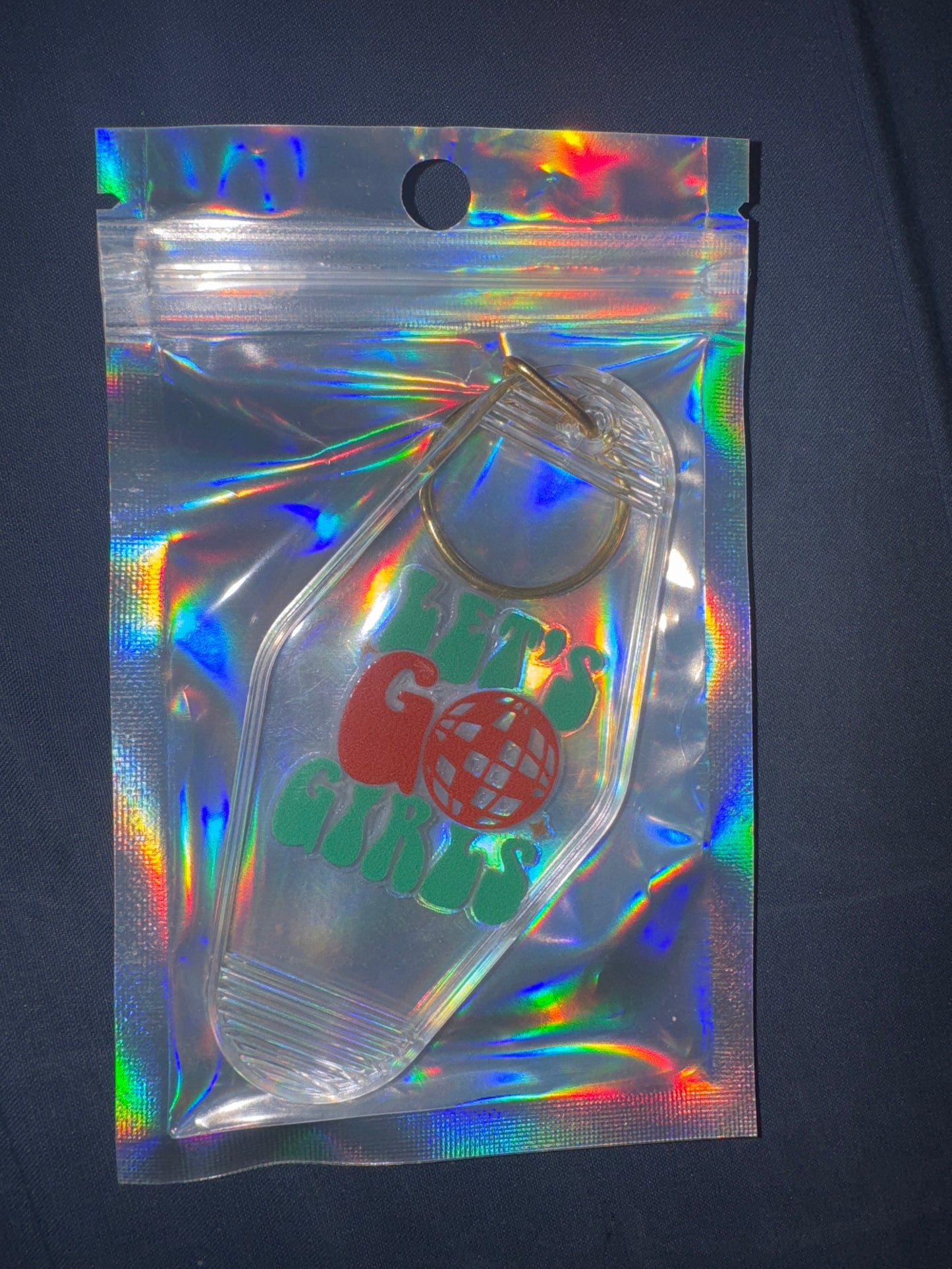 MOTEL KEYCHAIN: Let’s Go Girls on Glow