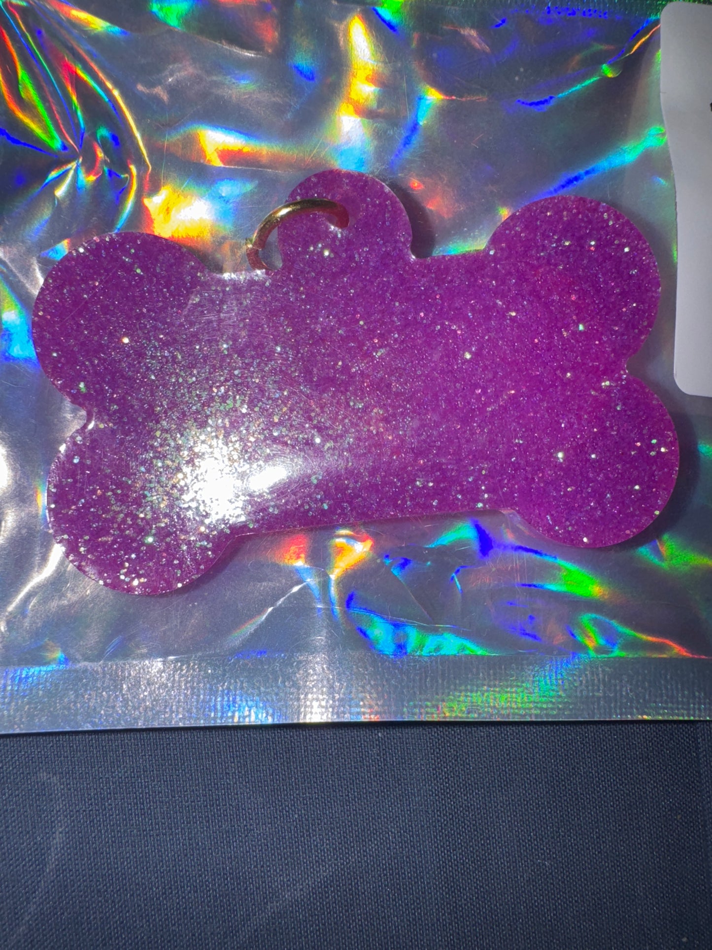 RESIN: Purple Dog Tag